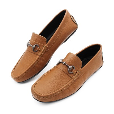 Leather loafers with link CORSARIO