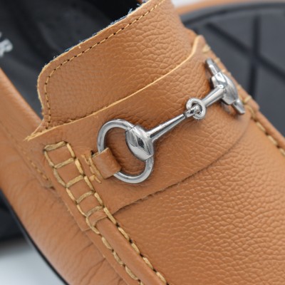 Leather loafers with link CORSARIO