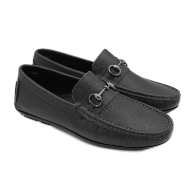 Leather loafers with link CORSARIO