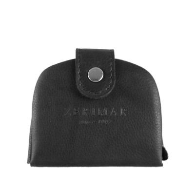 Leather high-heeled coin purse with tray 8.5x8 cm