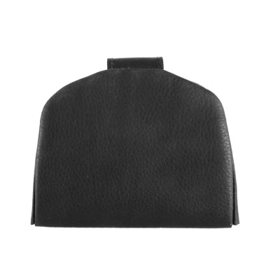 Leather high-heeled coin purse with tray 8.5x8 cm