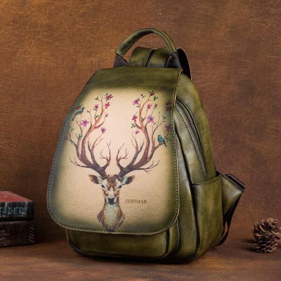 Leather backpack 32x22x12 cm CIERVO