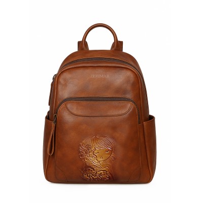 Leather backpack 32x26x13 cm POLOLA