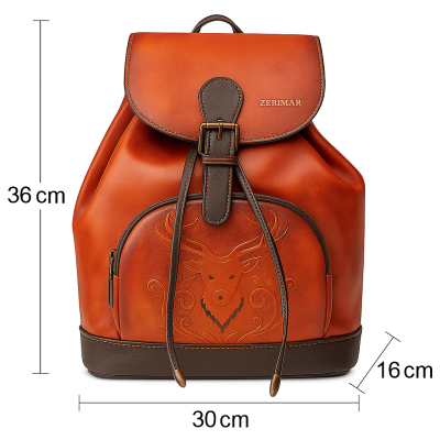 Leather backpack 36x30x16 cm VENO