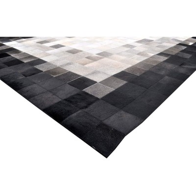 Cowhide Patchwork Rug EARTH 60x120 cm