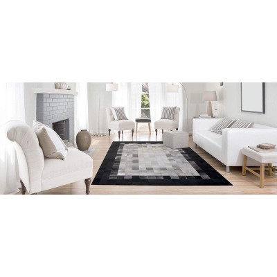 Cowhide Patchwork Rug EARTH 60x120 cm