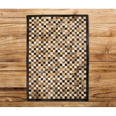 Cowhide Area Rug 180x120 cm CHESS Zerimar - 1