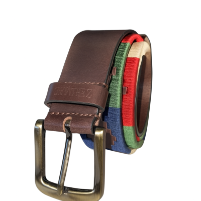 38 mm leather belt AZTEK model