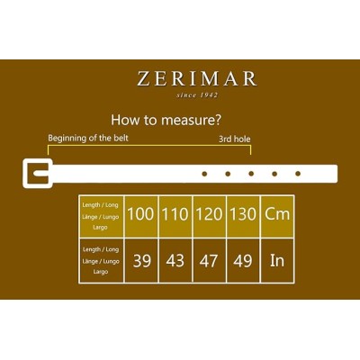 38 mm leather belt AZTEK model