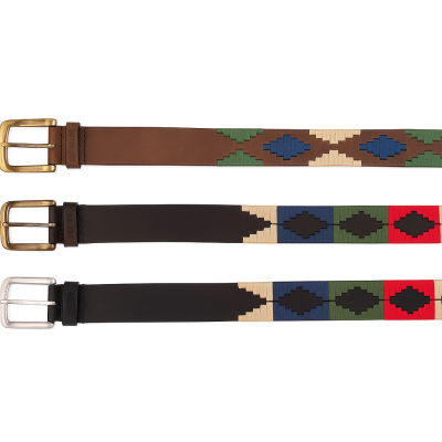 38 mm leather belt AZTEK model