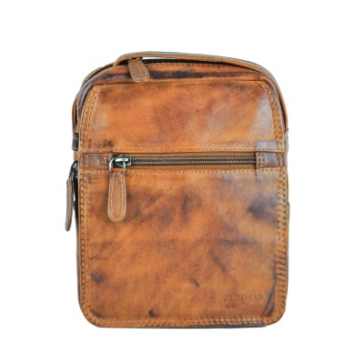 Leather shoulder bag CRUZ 20x15x8 cm