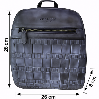 Natural leather backpack 28x26x8 cm PAYEO