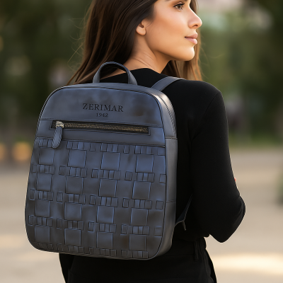 Natural leather backpack 28x26x8 cm PAYEO