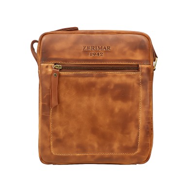 Leather shoulder bag 21x25x6 cm GLOE