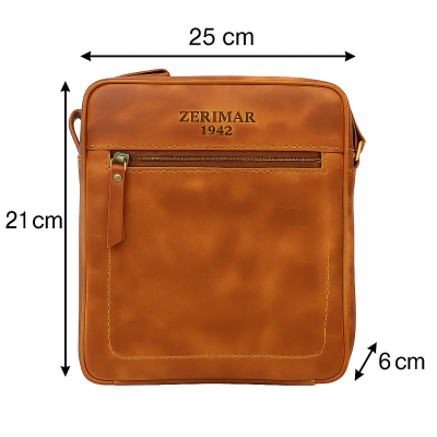 copy of Leather shoulder bag CRUZ 20x15x8 cm