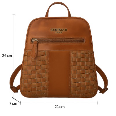 Natural leather backpack 26x21x7 cm STILL