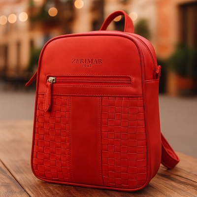 Natural leather backpack 26x21x7 cm STILL