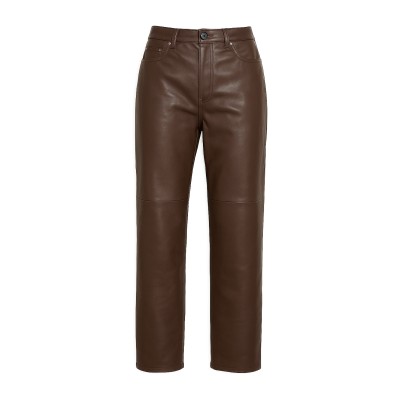 Leather trousers model CHOCOLATE
