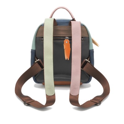 Natural leather backpack 24x22x14 cm ZAMAN