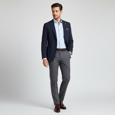 Men’s loafers with penny strap model ROGO