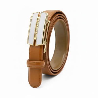 Leather belt with automatic buckle MOIS model