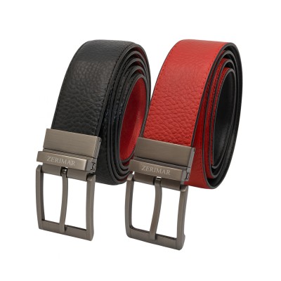 Reversible leather belt 33 mm model COUR