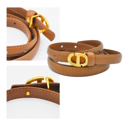 Leather belt 15 mm model DOLCE