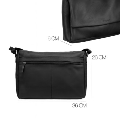 Multi-space leather briefcase 26x36x6 cm VALS
