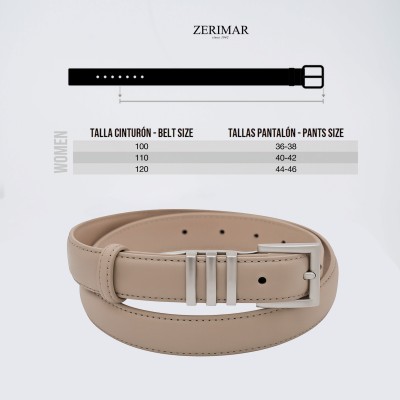Leather belt 23 mm model GALIN