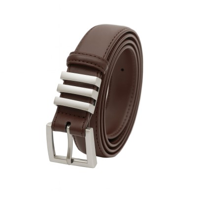 Leather belt 23 mm model GALIN