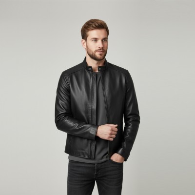NAULE zippered leather jacket