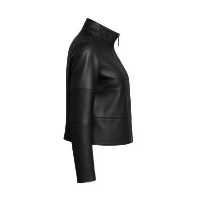 Leather jacket model BLUEBERRY