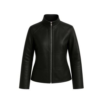 Leather jacket model BLUEBERRY