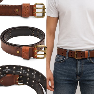 Leather belt 39 mm VOLVIO model