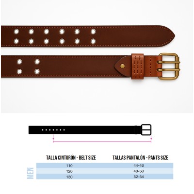 Leather belt 39 mm VOLVIO model