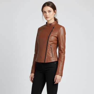 Heavy leather jacket model PALOMA