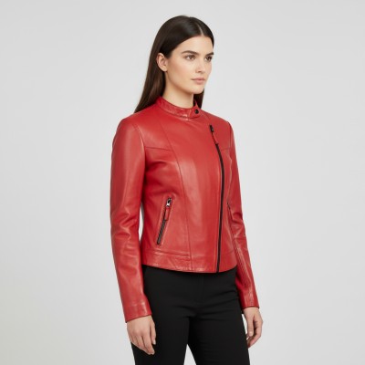 Heavy leather jacket model PALOMA