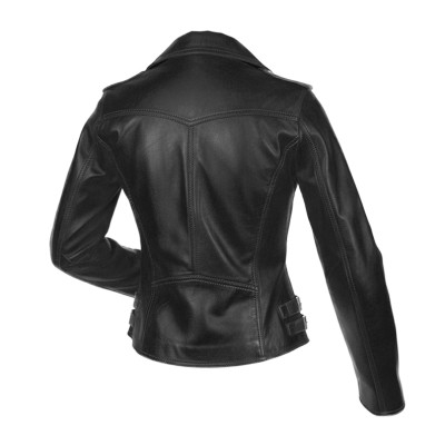 Heavy leather jacket model SYKO