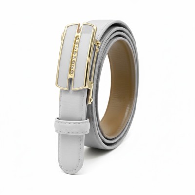 Leather belt with automatic buckle MOIS model