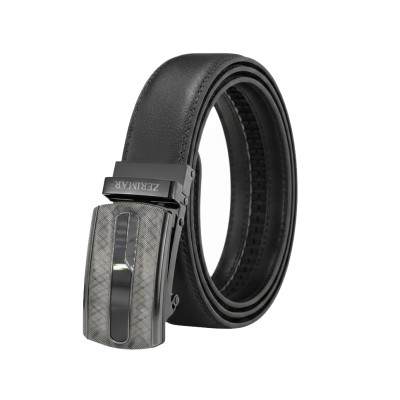Leather belt with automatic buckle VEDO model