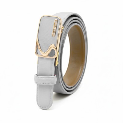 Leather belt with automatic buckle SEESE model