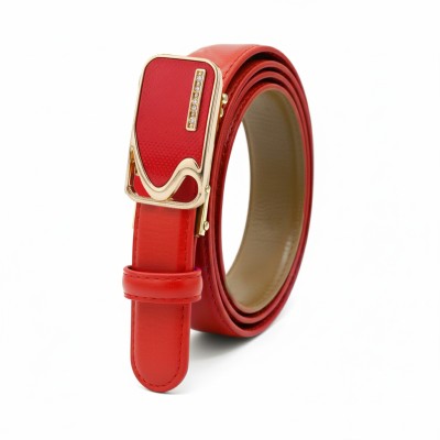 Leather belt with automatic buckle SEESE model
