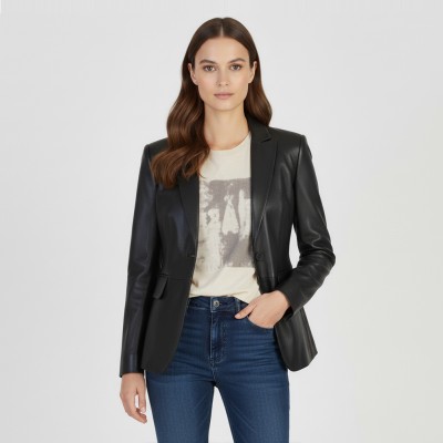 VITTO women's leather blazer