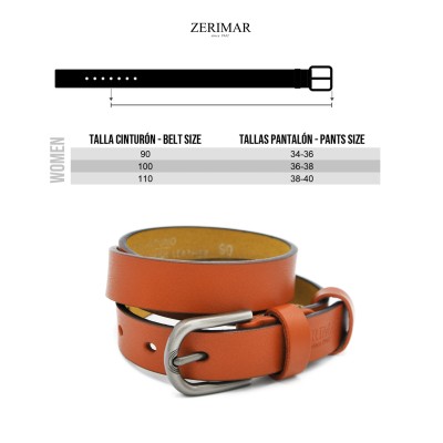 Leather belt 23 mm model FARLE