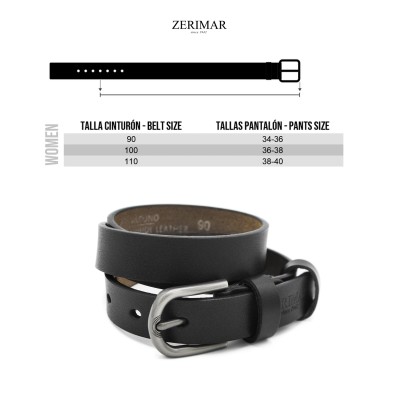 Leather belt 23 mm model FARLE