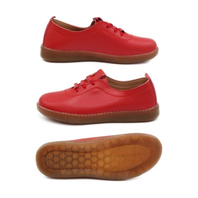 Leather lace-up shoes model ABBA