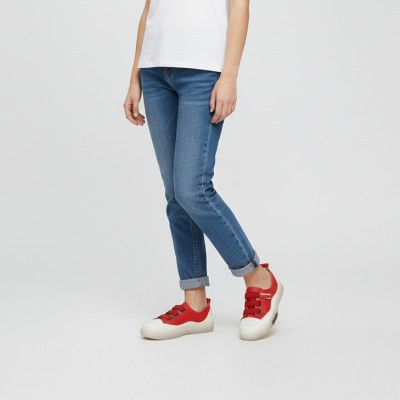 Leather shoes with adjustable elastic closure BABY