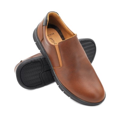 BRUMA model leather shoes with elastic closure