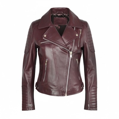 Heavy leather jacket model SCORPIO