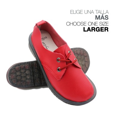 Leather lace-up shoes model ZOCO